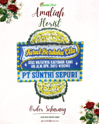 Papan Bunga Duka di Makassar
